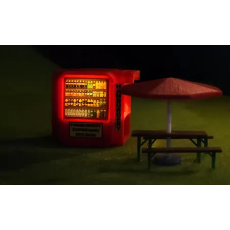 Kiosk gastronomiczny K-67 z oświetleniem