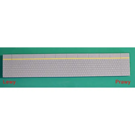 Zakończenie proste do peronu bocznego H0 1:87