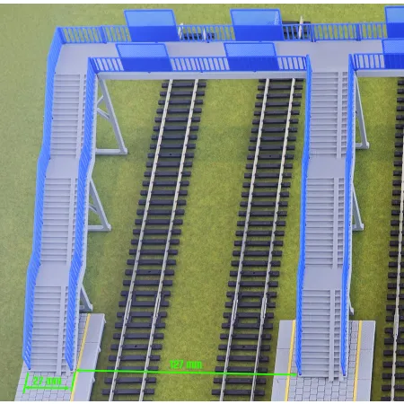 Kładka nad torami – połącznie 2 peronów