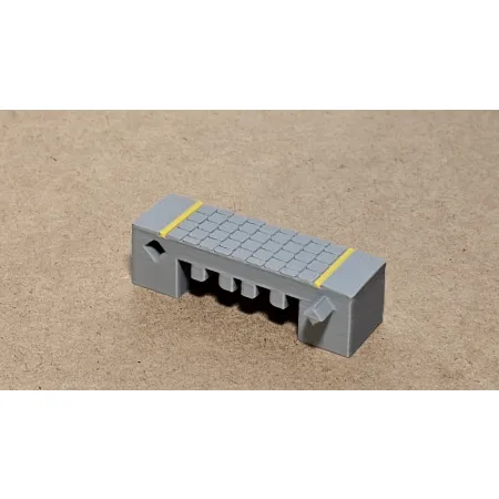 Zakończenie proste do peronu wyspowego wysokiego H0 1:87