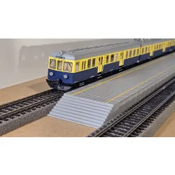 Peron wyspowy wysoki do torów z podsypką H0 1:87 20 cm modułowy