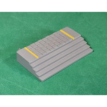 Schody końcowe do peronu wyspowego H0