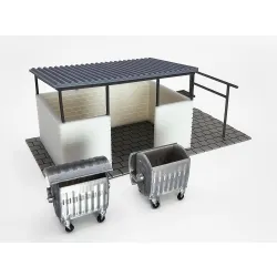 Wiata śmietnikowa PRL