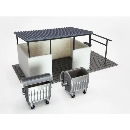 Wiata śmietnikowa PRL